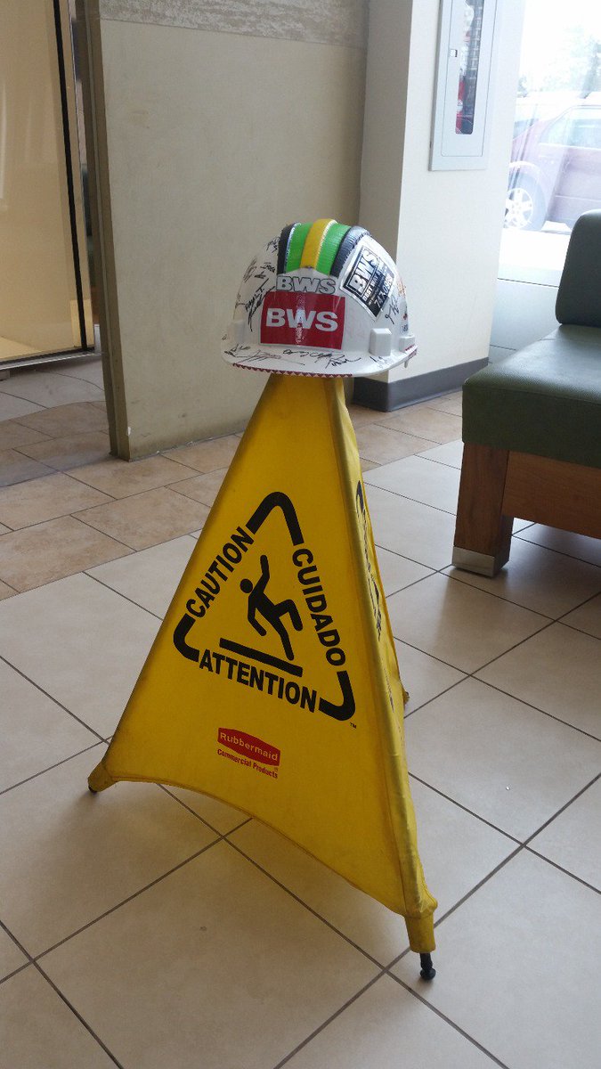 BWS- We'll ALWAYS be there to warn you of possible slippery situations. #Slippery When Wet #Love YourLandscape.