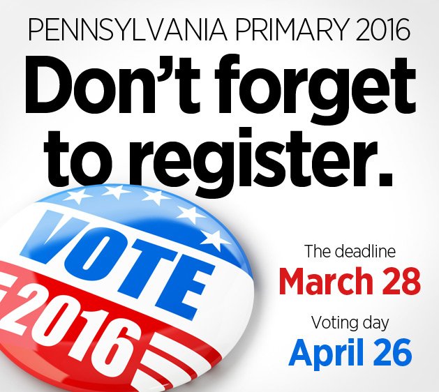 LancasterOnline's tweet image. Just a friendly reminder ...
goo.gl/y9XvJA
#PrimaryDay #Election2016
