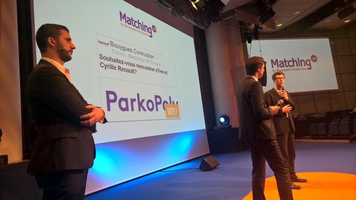 Multivote's tweet photo. Un usage @Multivote ce matin au #MatchingUP de @Bouygues_C ! #vote #startup #multivote #bouygues #challengeup https://t.co/uYmjiJGUW2