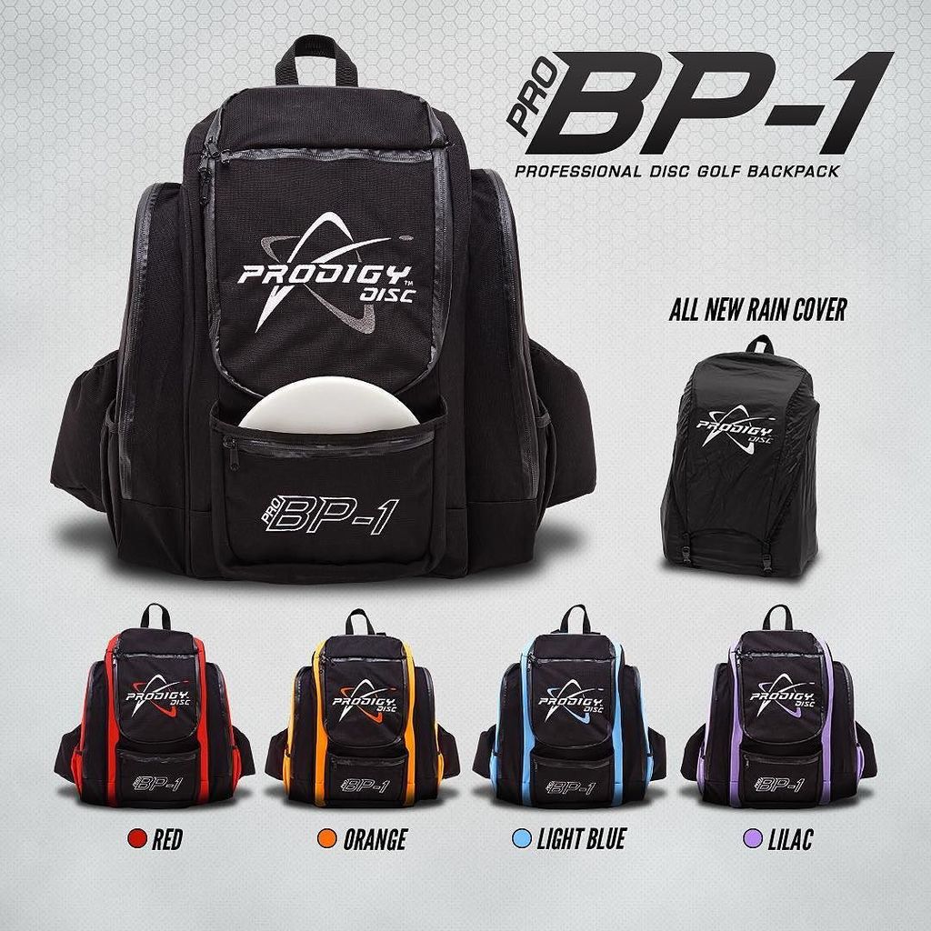 ProdigyDisc's tweet photo. The wait is over! Our new line of Pro BP-1 Backpacks has just been released to retailers. … https://t.co/P43iMiGnIT https://t.co/EEvvTUtWpN