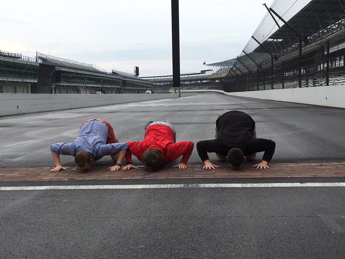 sgsmith95's tweet photo. BRE kissing the bricks at Indy! @UNLBands @UNLSomusic @CollegeMarching #BRE2Indy https://t.co/OkCs05fNjC