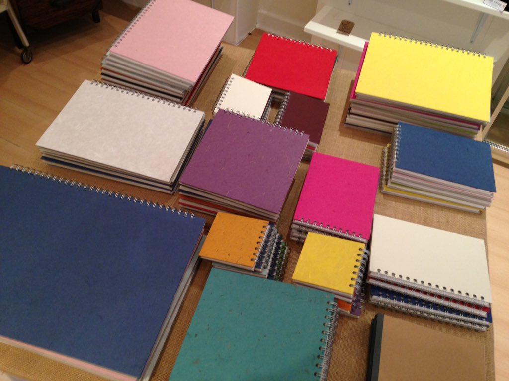 We stock Pink Pig sketchbooks! What's your favourite colour? #art #design #craft #southport