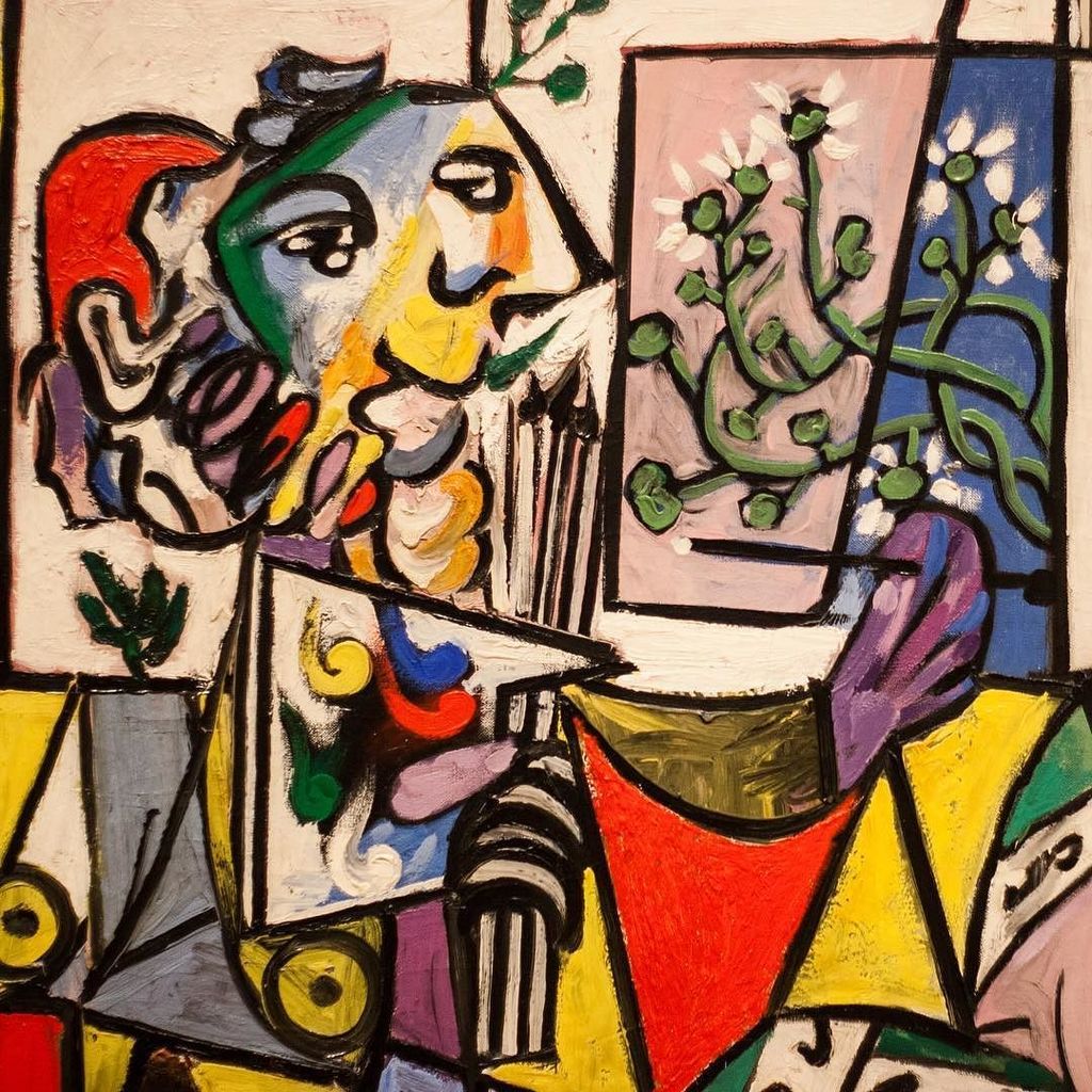 VisitBtown's tweet photo. "The Studio" by Pablo Picasso at the @iu_artmuseum. #onlyinbloomington #picasso #art #hellobtown https://t.co/S1MgjOC5lz