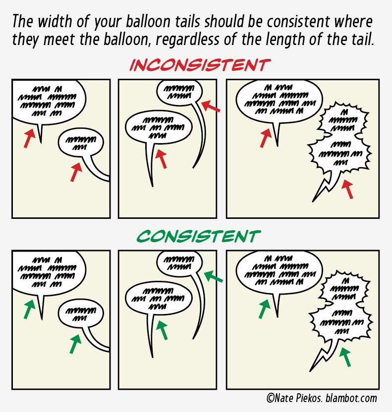 Nate Piekos of Blambot on X: Consistent Balloon Tails. #lettering