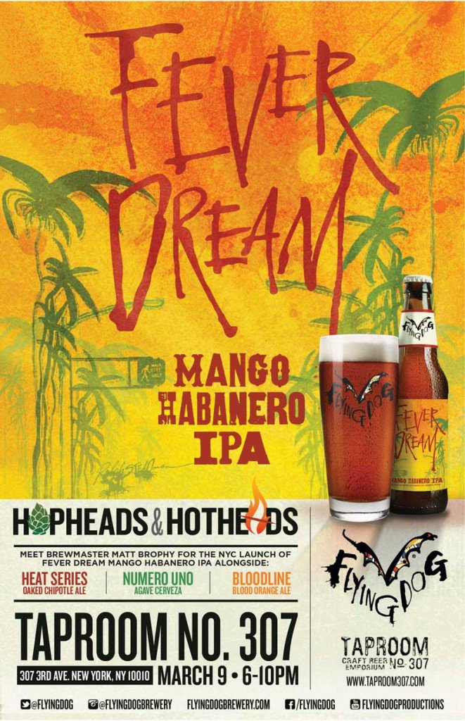 Flying Dog Brewery (@flyingdog) on Twitter photo Calling all #hopheads & #hotheads to <a href="/Taproom307/">Taproom No. 307</a> tonight. We've got Fever Dream and more. bit.ly/HopNHot Calling all #hopheads & #hotheads to <a href="/Taproom307/">Taproom No. 307</a> tonight. We've got Fever Dream and more. bit.ly/HopNHot