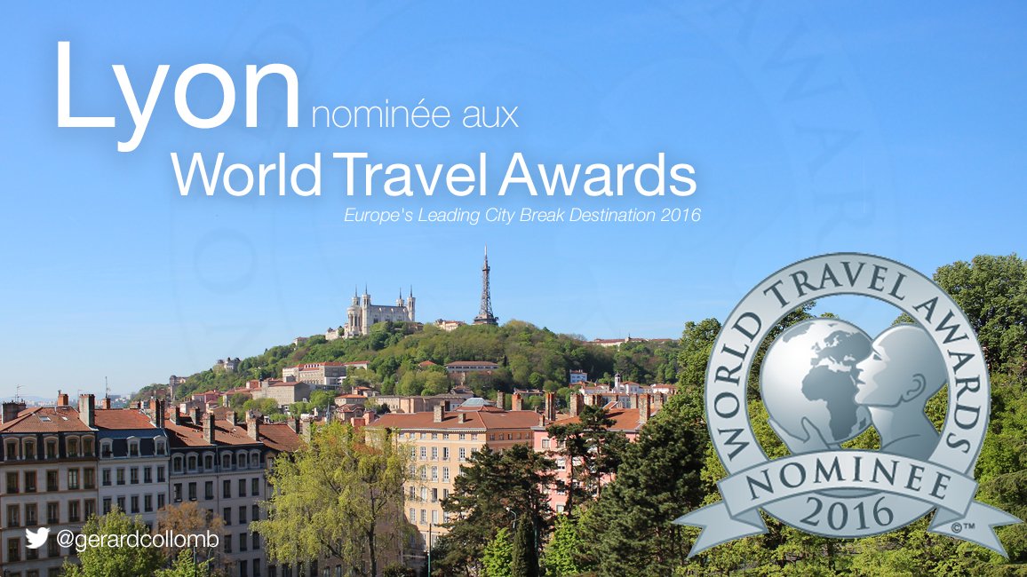 gerardcollomb's tweet photo. 🌍🏆#Lyon nominée aux World Travel Awards : les oscars du tourisme !
Votez par ici >https://t.co/6oAFNSbmW3 À vos RT ! https://t.co/5cPCPPJKc9