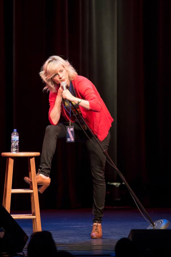 LimestoneFest's tweet photo. #WayBackWednesday @mariabamfoo on stage at the @BuskirkChumley at #LCF13. Photo by @tallsmallphoto https://t.co/AlqG6tzP1T