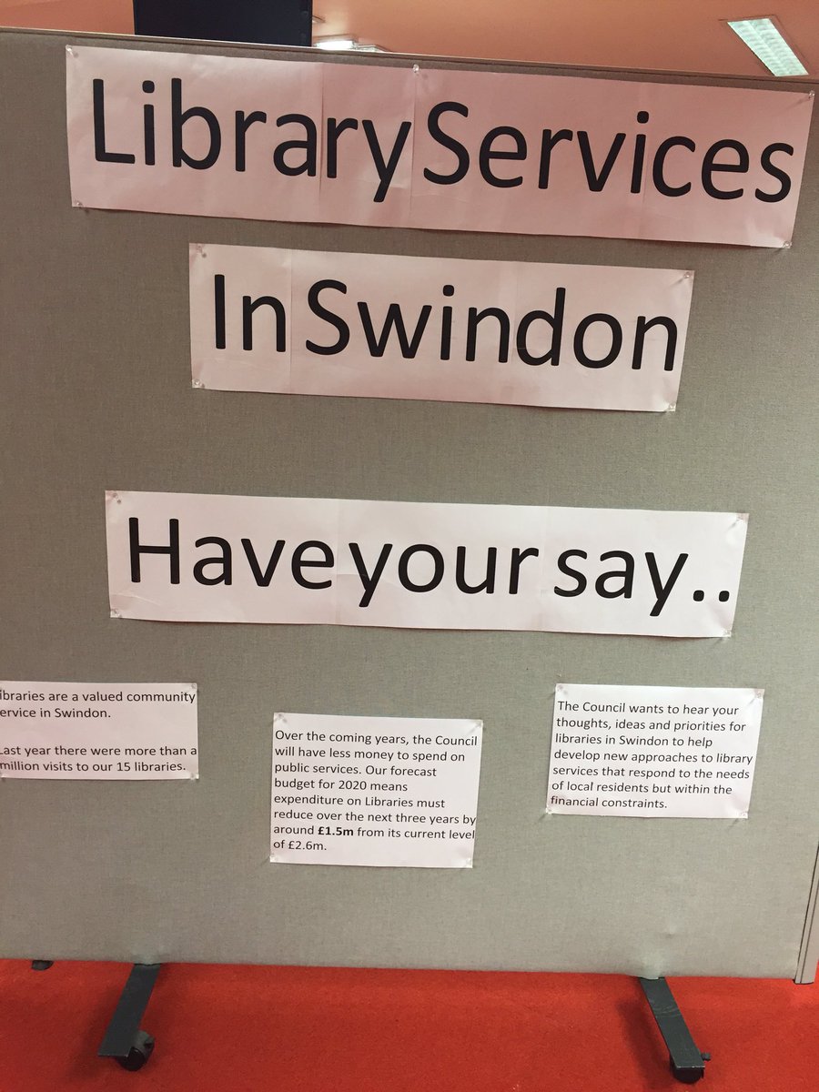 Come and have your say now until 7pm at the West Swindon Library!!