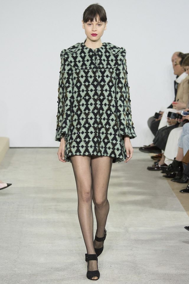 WolfordFashion's tweet image. #WolfordTights walking the runway at #LondonFashionWeek. Prepare to wear sheer tights and fishnets for #AW1617!