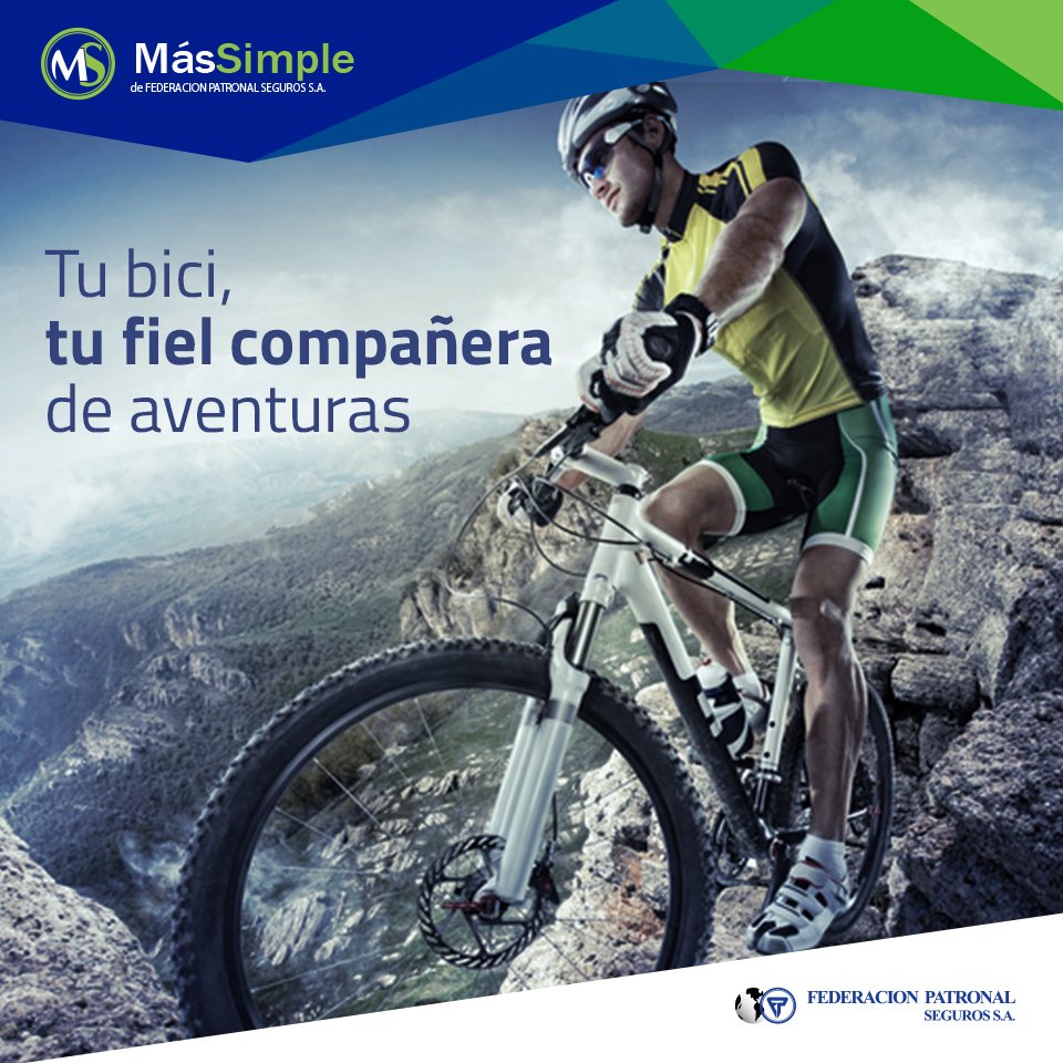 #MasSimpleMenosRiesgo Cobertura de robo de #bicicleta y accesorios, en todo el país. fedpat.com.ar/MapasFP/produc…