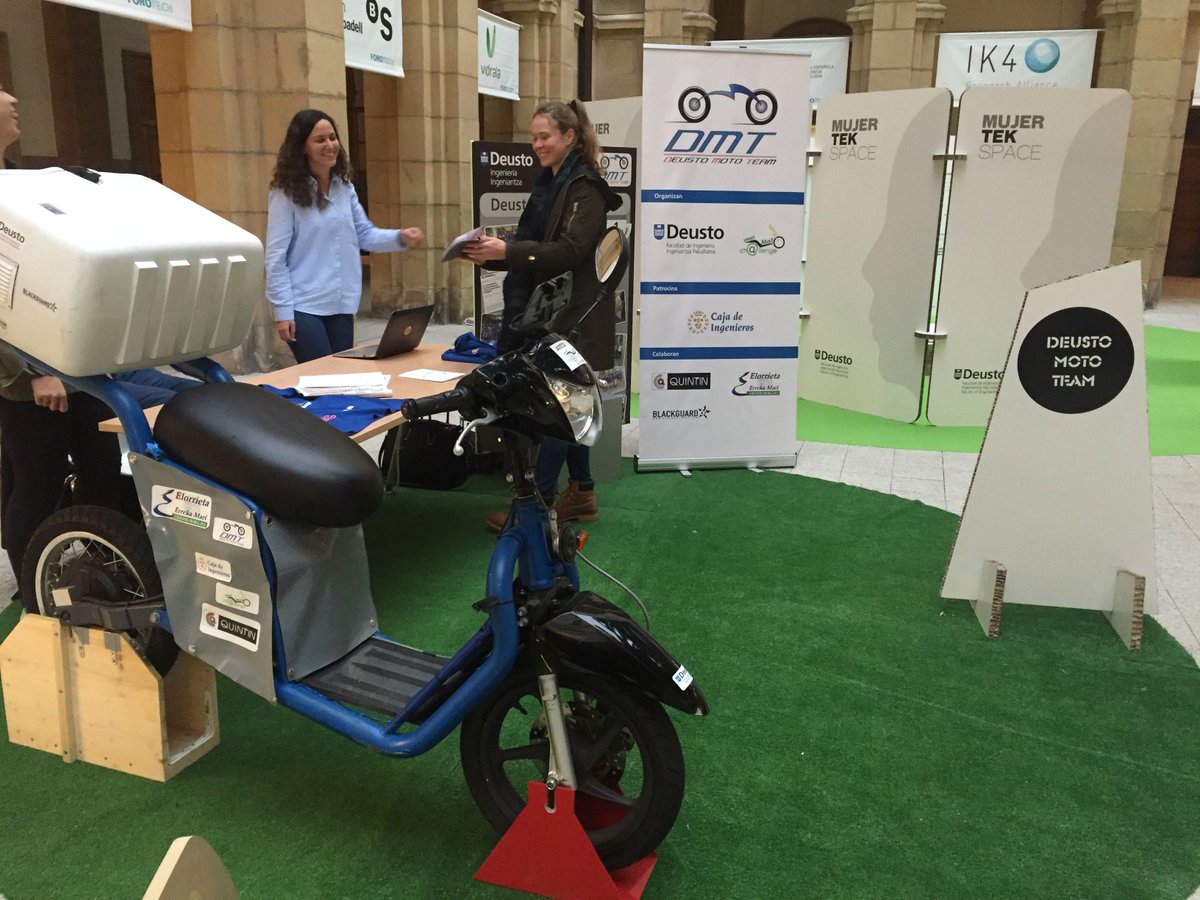 deustomototeam's tweet photo. @deustomototeam en la jornada Forotech en la Universidad de Deusto. Acércate y conoce un poco más nuestro proyecto! https://t.co/maPfvJLyGq