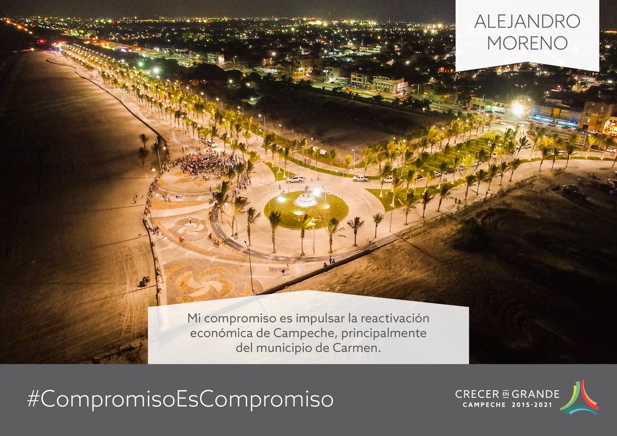 alitomorenoc's tweet image. Mi compromiso es impulsar la reactivación económica de Campeche, principalmente del municipio de Carmen.