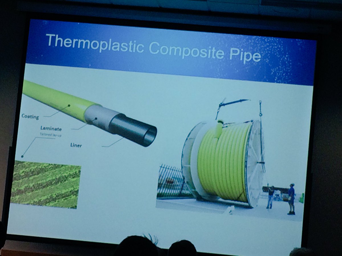 OEUK_'s tweet photo. Thermoplastic composite pipe technology for marginal and small pool developments up now #TechShowcase2016 https://t.co/DsWGfDvlTO