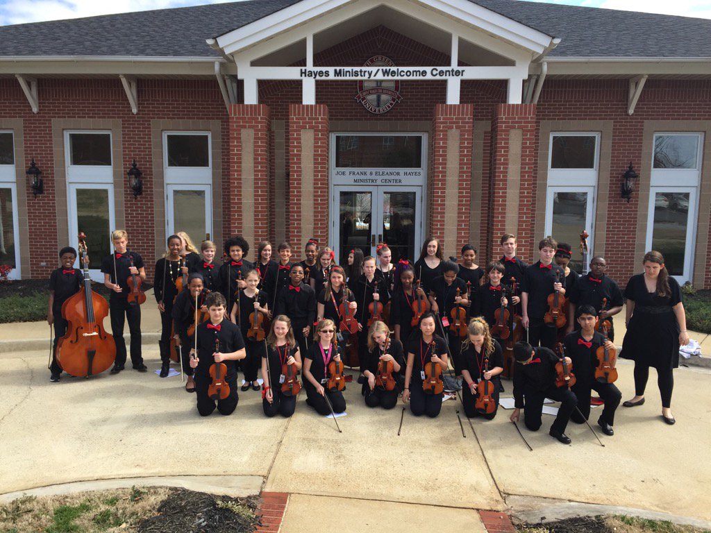 KirstenESmall's tweet photo. Fisher Middle strings represent at the festival concert at North Greenville University! #PJFMS https://t.co/IEqMjsHWkd