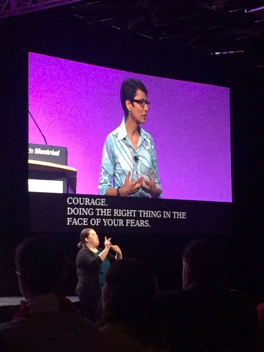Courage= doing the right thing in the face of your fears #ACPA16