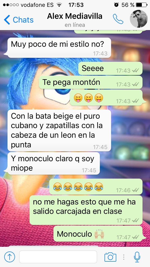 fuego_azul's tweet photo. Y así supero yo las tardes terribles de clase 😂😂😂 #monoculo @aleexmediavilla 🙌🏼 https://t.co/0bYLbW4PWz