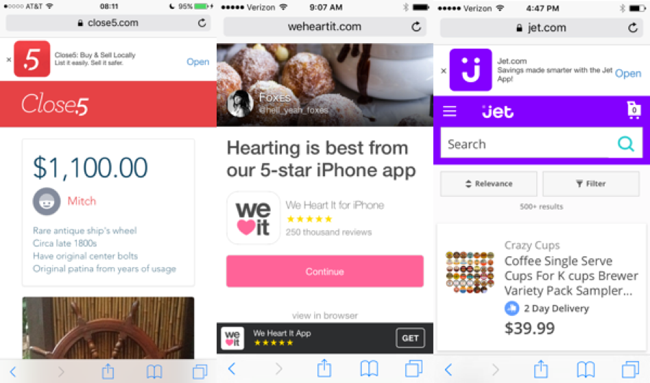 branchmetrics's tweet photo. Why #SmartBanner should be on top of all mobile dev's radar and how to set it up https://t.co/nSIbAB8ypR https://t.co/4BgMsUar9i