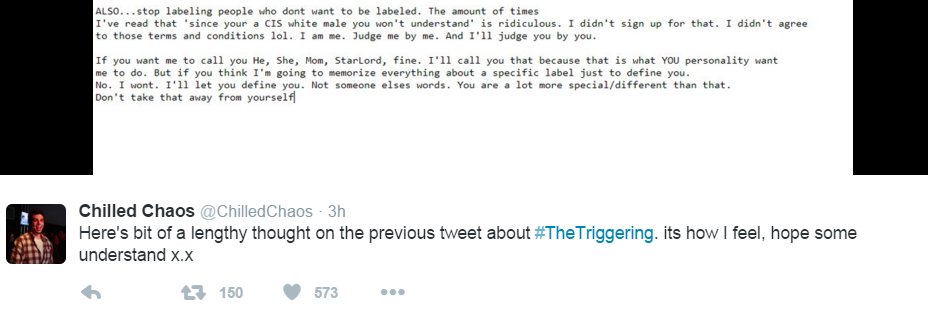 sarah nyberg on twitter cis dudes go to thetriggering to mock