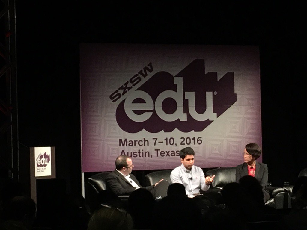 huge_idea's tweet photo. @khanacademy + @CollegeBoard = world-class SAT prep 4 all #InnovationWithoutCompromise #edtech #SXSWedu2016 https://t.co/KfXE6oeQK1