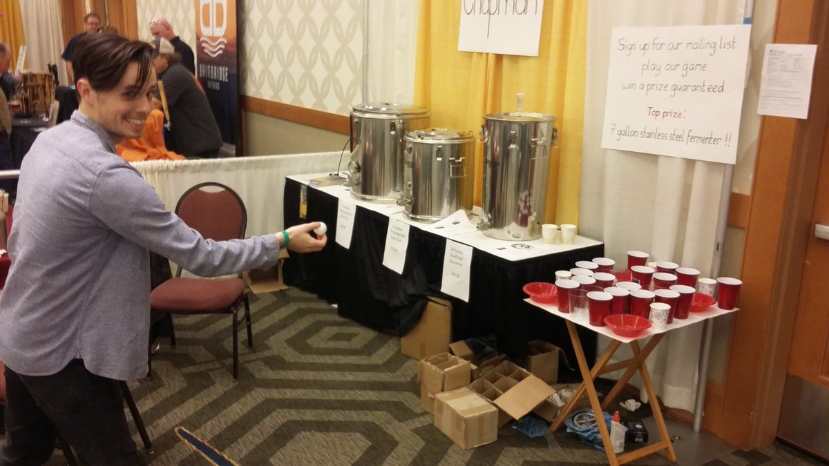 Chapman_HE's tweet photo. Everyone enjoyed our modified version of beer pong and a buttload of pint glasses were won!! #buttload #carney https://t.co/NfcZuCYBzo