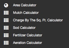 LawnProSoftware's tweet photo. Use the calculation tools in LawnPro.They are helpful in figuring out how much material you need for #Landscape jobs https://t.co/olnEap3aQX