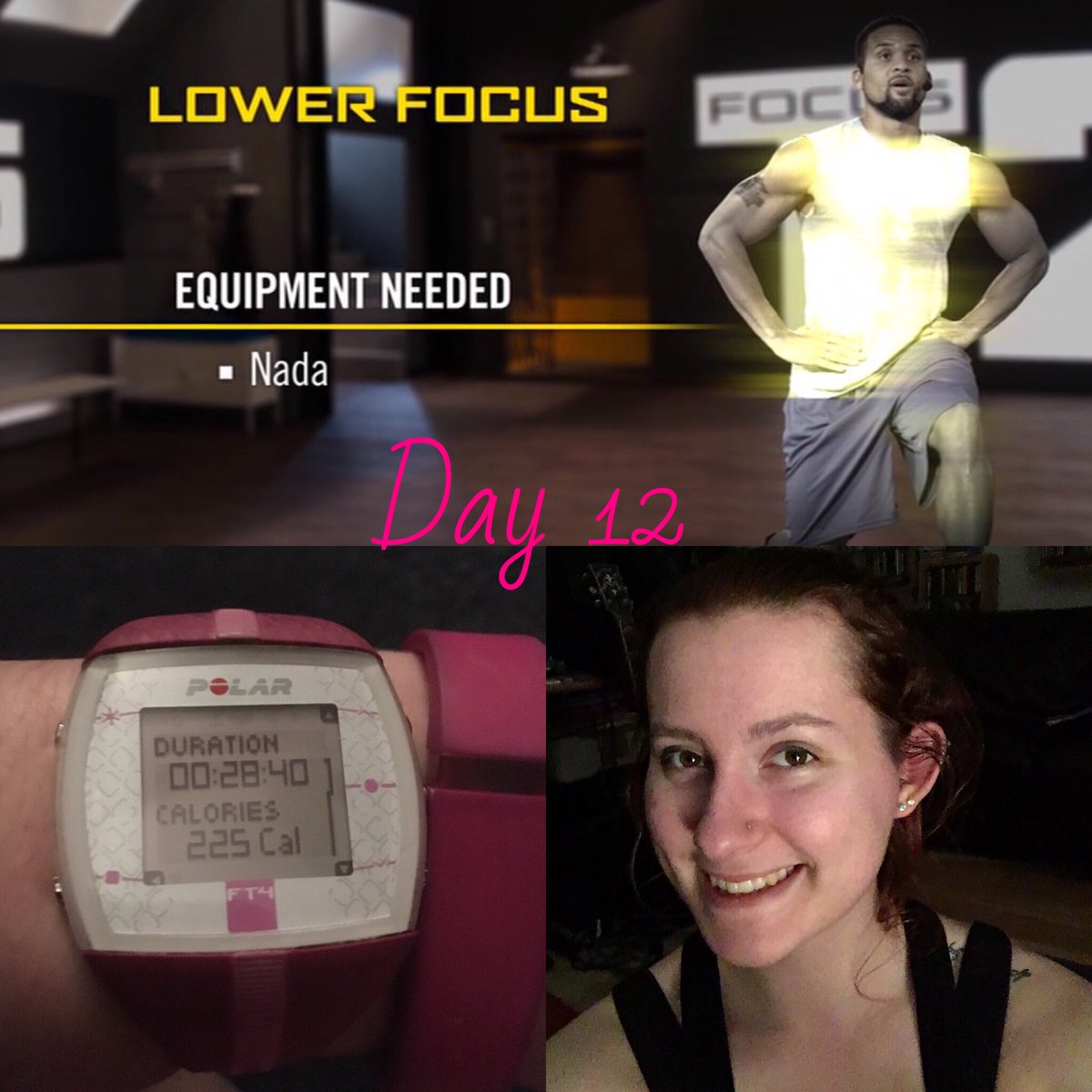 CatsAndRomans's tweet photo. #FocusT25 day 12: #LowerFocus ✔️ #T25Alpha #ShaunT #fitness https://t.co/LPVb7uvqIb