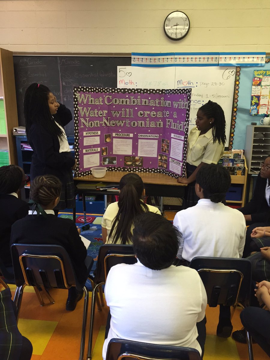 MissGOLV's tweet photo. Kamryn and Lamour #sciencefair @OLV_School_MtV https://t.co/Vr96LsxXu0