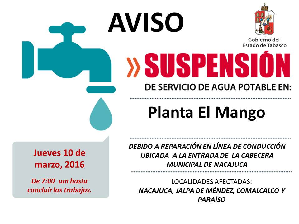 CEASTabasco's tweet photo. AVISO #Nacajuca #JalpaDeMéndez #Comalcalco #Paraíso https://t.co/1KgUfI5IqI