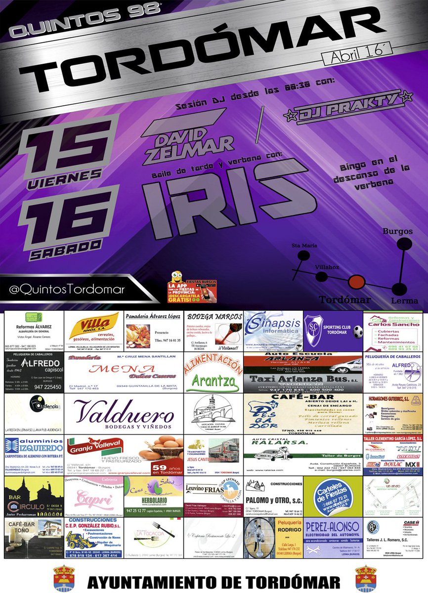 QuintosTordomar's tweet photo. YA TENEMOS CARTEL!!!! 15 Y 16 DE ABRIL TODOS A TORDÓMAR!!! https://t.co/nVUCwbU9bK