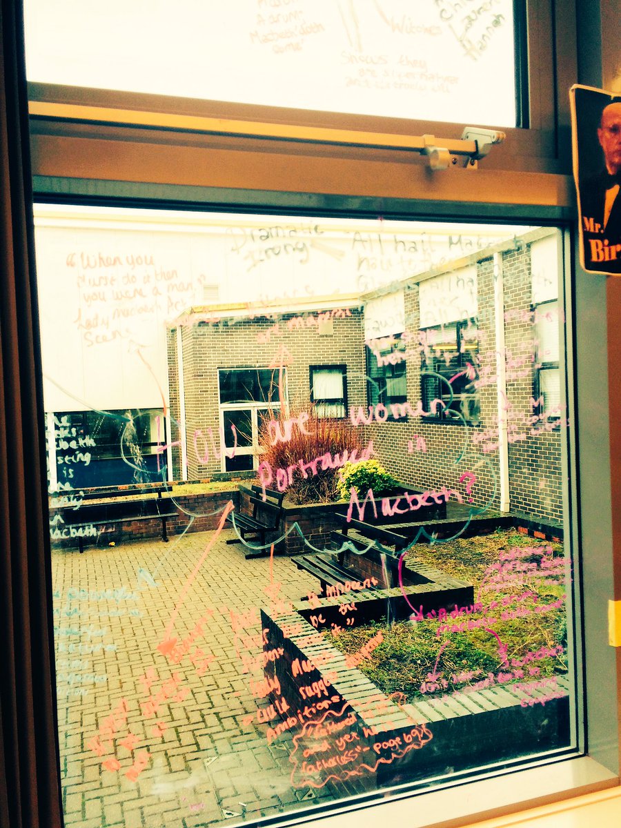 mscottEnglish's tweet image. Use of word walls and windows to explore the portayal of women in Macbeth with Year 10 today @ITTchat #pgce #english