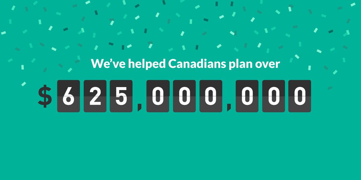 CIDirectInvest's tweet photo. Today, we have helped Canadians plan over $625,000,000 in investments! #wealthbar #fintech https://t.co/9nSvC3FsN1 https://t.co/mHhoIjwgTz