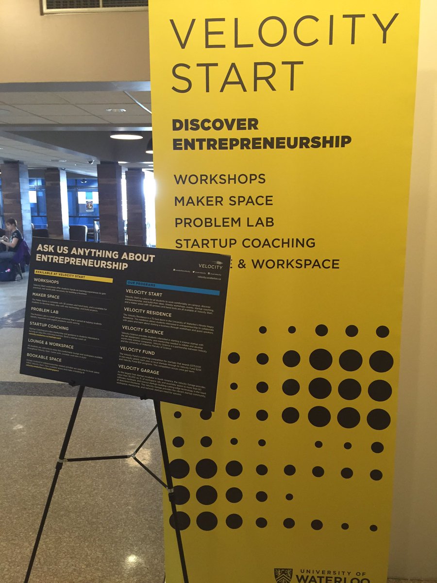 uWaterlooLL's tweet photo. Just checked out the new #VelocityStart in SCH. Great space on campus to learn/study/engage/discover! @UWvelocity https://t.co/USFNjSYJPh
