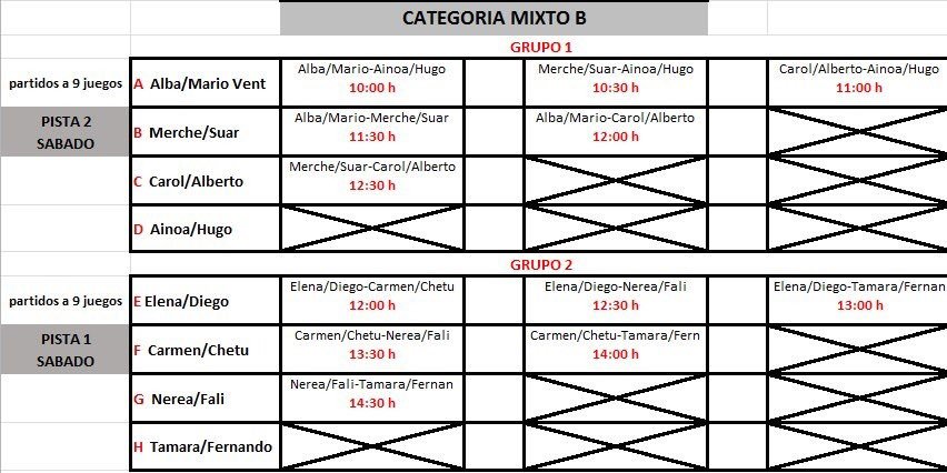 CandeledaClub's tweet photo. Aquí tenéis los horarios de las fases de grupos: Masculino A, Masculino B, Mixto A y Mixto B https://t.co/EPBCYDg7ZG