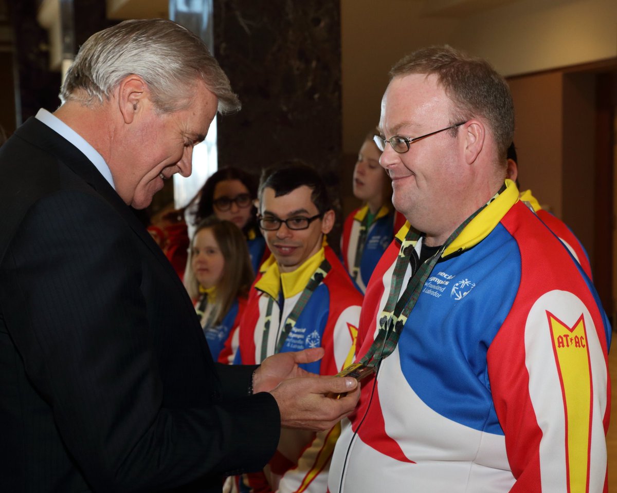 SSWB_GovNL's tweet photo. @PremierOfNL met @SpecialONL athletes today, incl. Bryan Parsons (2 silver, snowshoeing). https://t.co/c0chnqtz1d https://t.co/frB5DTApru