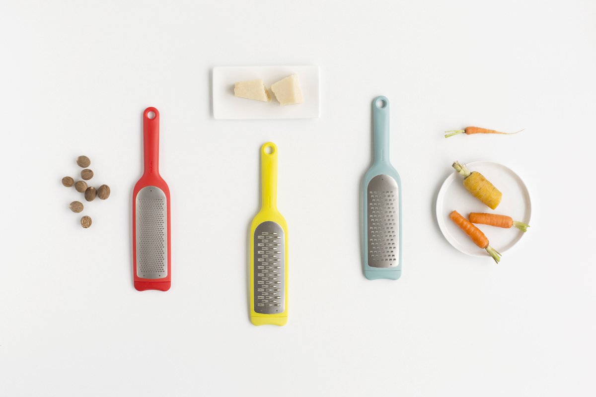 Brabantia's tweet photo. Say hello to our new handy Graters in fab foodie colours! Which is your favourite? #ComingApril2016 https://t.co/F1t7kUipvz