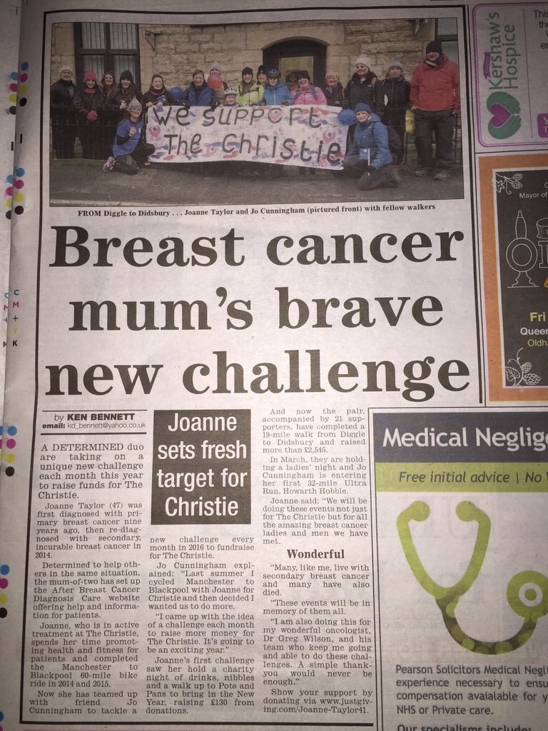 StaceyHesford's tweet photo. @JohnStapletonTV Seeking support for an incredibly inspirational lady #couldyouhelp @jo_jomazing1 @abcdiagnosis https://t.co/MNoFWCagXu