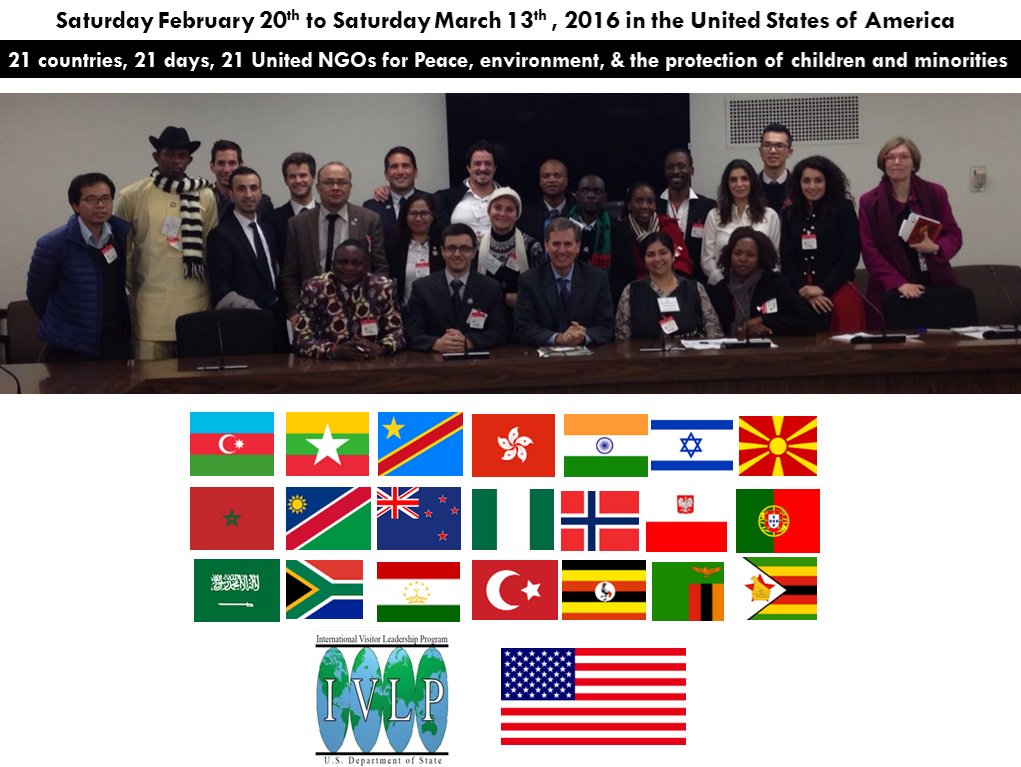 LeFoudAnfgou's tweet photo. 21days, 21NGOs, 21dreams.United NGOs for peace,environment, children &amp; minorities @StateIVLP @IVLPIIEDC @ECAatState https://t.co/Coq8RrN8Rz