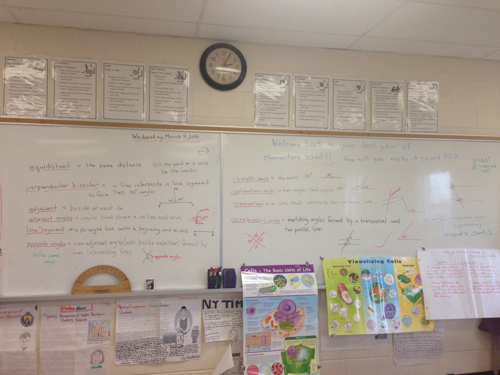 ontteacheroct's tweet photo. Lots of definitions to get through with this chapter in math! #grade8 #math #ontariocurriculum #anglesandtriangles https://t.co/N0yLuU96B9