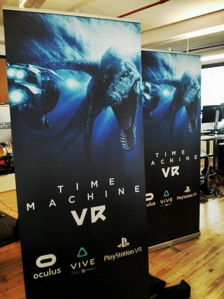 meta4interact's tweet image. .@Official_GDC we're getting ready for you! #GDC16 #TimeMachineVR #VR #games #dinos #timetravel