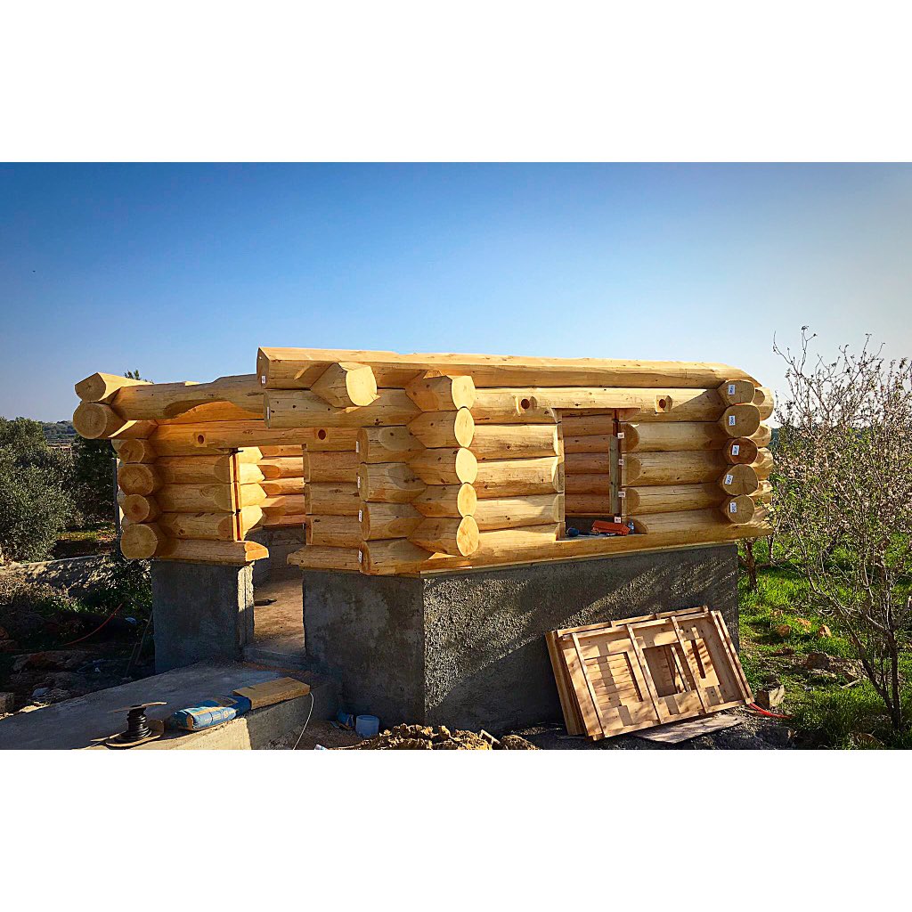 StreamlineDLTD's tweet photo. Check out the progress on our log sauna project in Lebanon! #logsauna https://t.co/nvzAMFSj3E