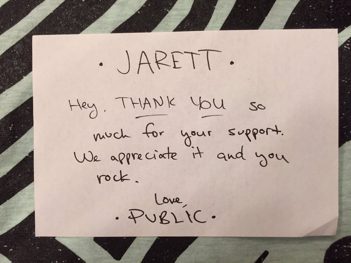 jaylew10's tweet photo. Woo woo! #dottribe @PUBLICTHEBAND https://t.co/sdTqWKoHoa