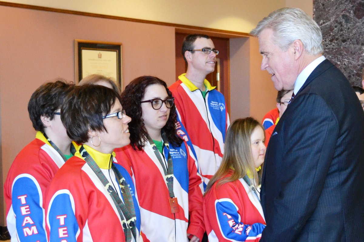 SSWB_GovNL's tweet photo. Both @PremierOfNL &amp; SWSD Min @Sgambin congratulated @SpecialONL double gold-medalist (snowshoeing) Crystal Young. https://t.co/c2P19Jlx5U