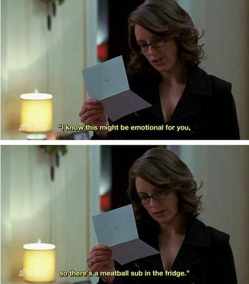 nbc's tweet photo. This day was made for Liz Lemon. #NationalMeatballDay #30Rock https://t.co/W0bVXDxcul