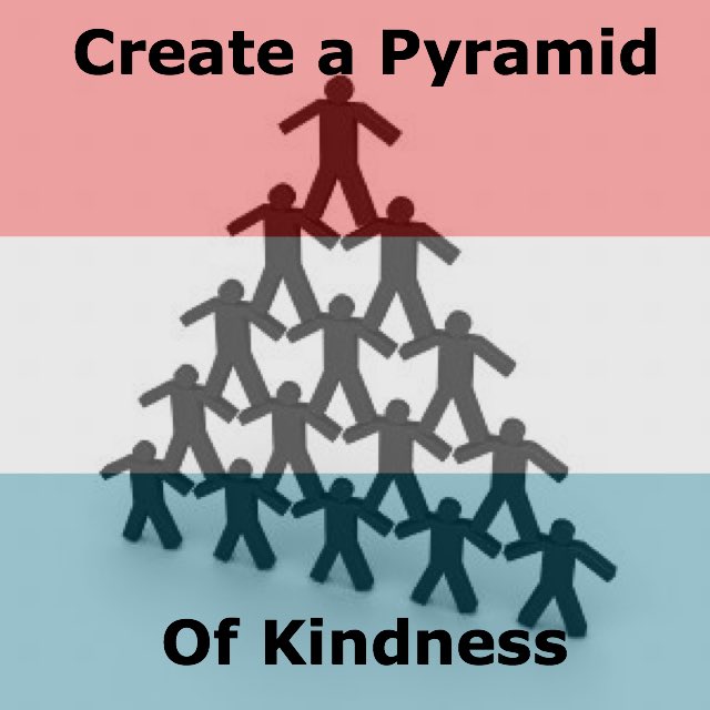 Want to create your own kindness pyramid?   You can even track your progress.  KindessJournal.com #kindness