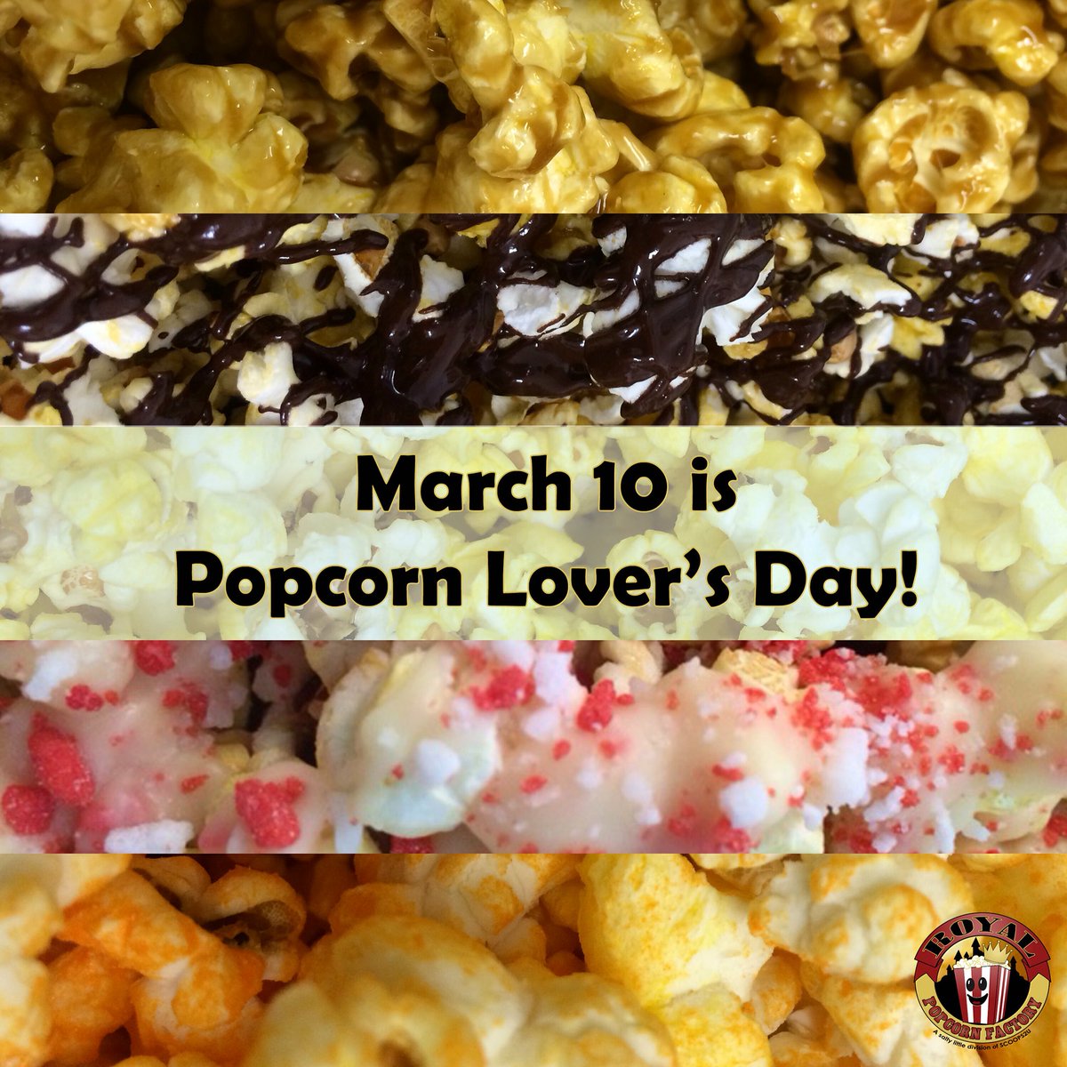 RoyalPopFactory's tweet photo. Don't forget to treat yourself tomorrow! #popcornlovers #popcornloversday #popcorn #🍿 #❤️ #��� https://t.co/y571IvtLNw