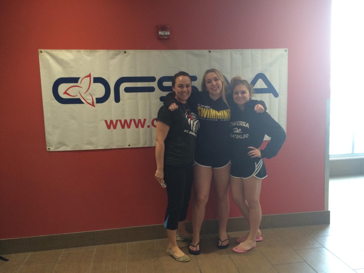 SJCEagles's tweet photo. Bailey finished 8th and Hannah 12th @OFSAASwimming out of a huge field of the best swimmers in Ontario. Great work! https://t.co/ltXU0qisV4