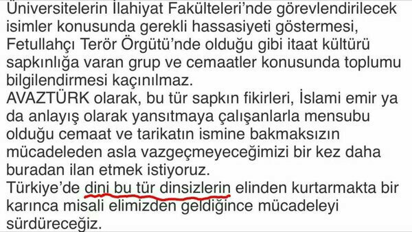 KandemirArife's tweet photo. Kim kime karşı savaş açıyor ?!!! Özür Dile @avazturk #DineihanetDekanaiftira https://t.co/y1kc6kdTXN