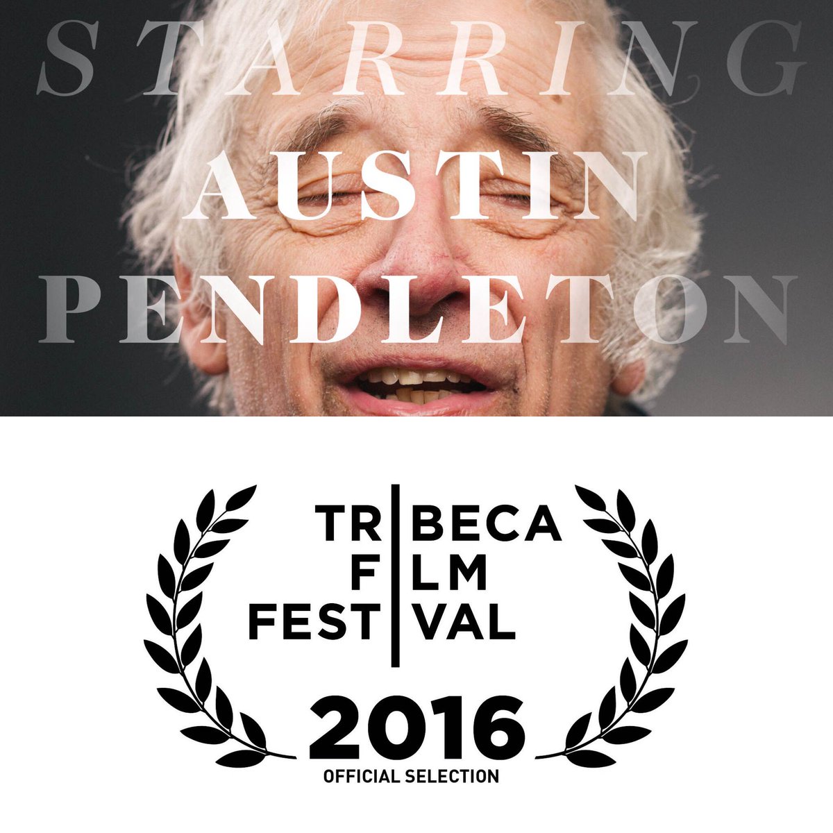 StarringAustinP's tweet photo. Proud to announce that #StarringAustinPendleton will be premiering at the #Tribeca2016 in New York! https://t.co/jzHbbBIkXd