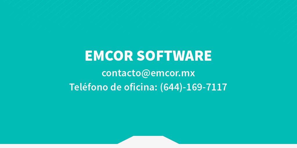 emcor's tweet photo. Ponemos a tu disposición nuestra información de contacto y conozcas los beneficios de confiar en #EmcorSoftware. https://t.co/3iPpzl5eD1