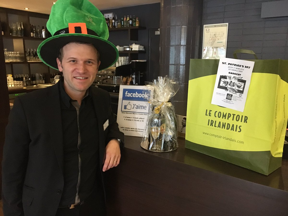 @hotellaperouse proposez à vos clients de fêter la #StPatricksDay au #Mercure gare sud le 17 mars !